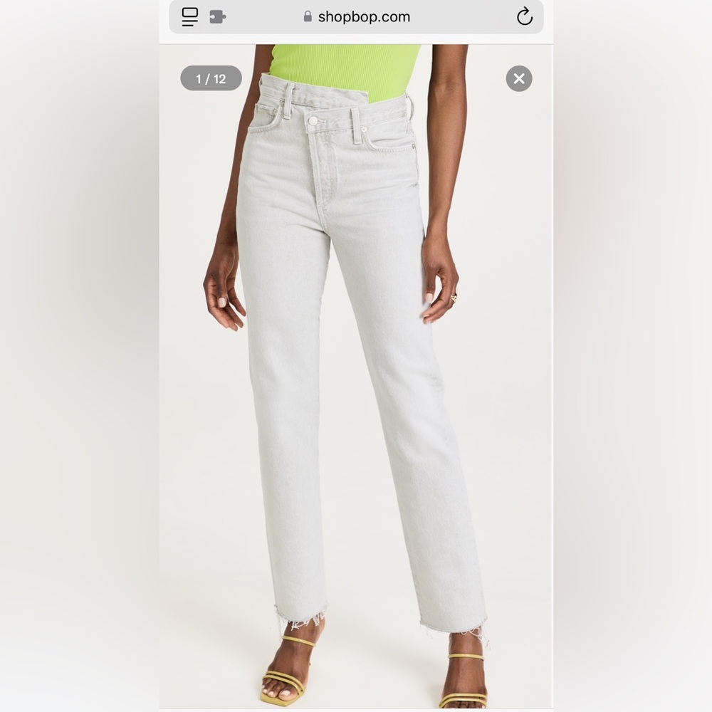 Agolde criss cross jeans